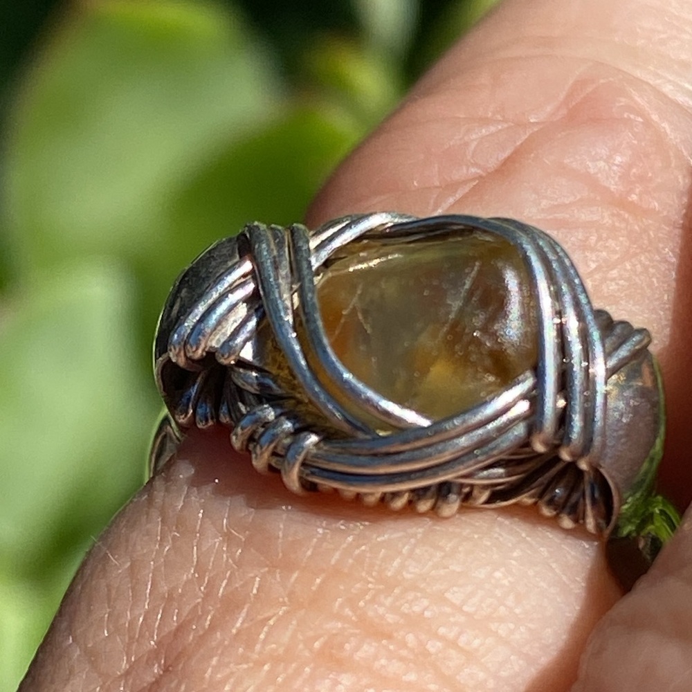 Montana Saphire Ring Sterling Silver Artisan Ring (5)